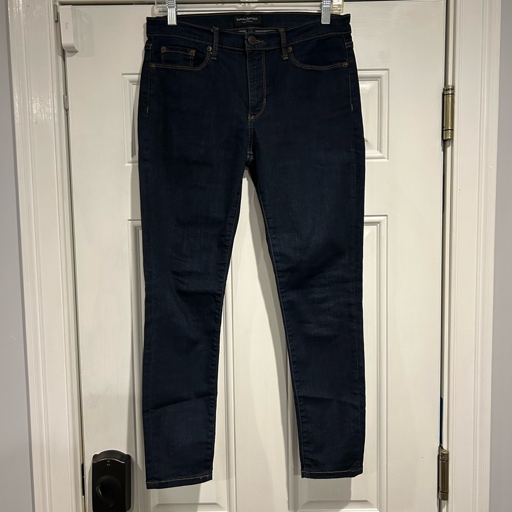 Banana Republic Sculpt Skinny Dark Wash Jeans - size 28/6